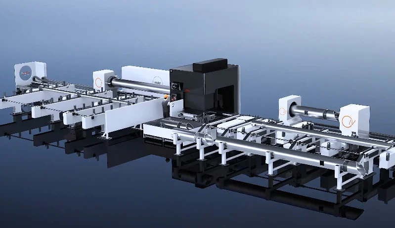 4 chuck tube cutting machine